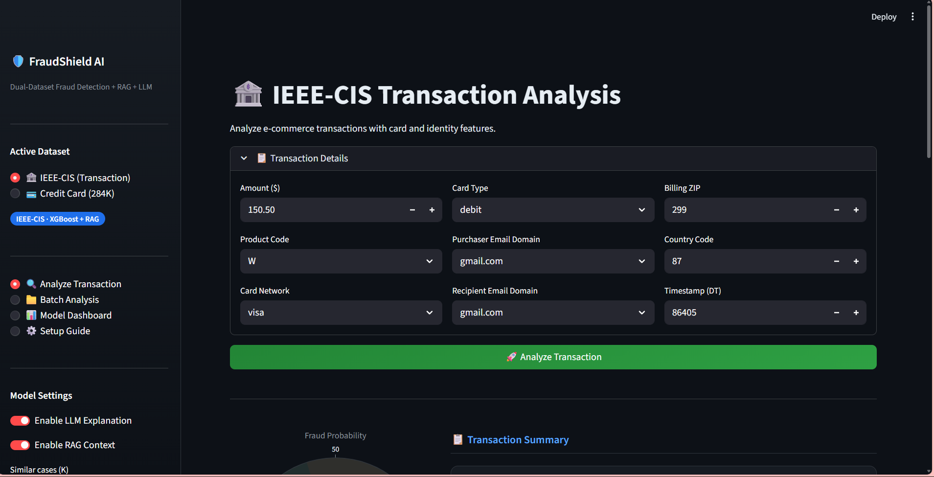 FRAUDSHIELD AI screenshot 1