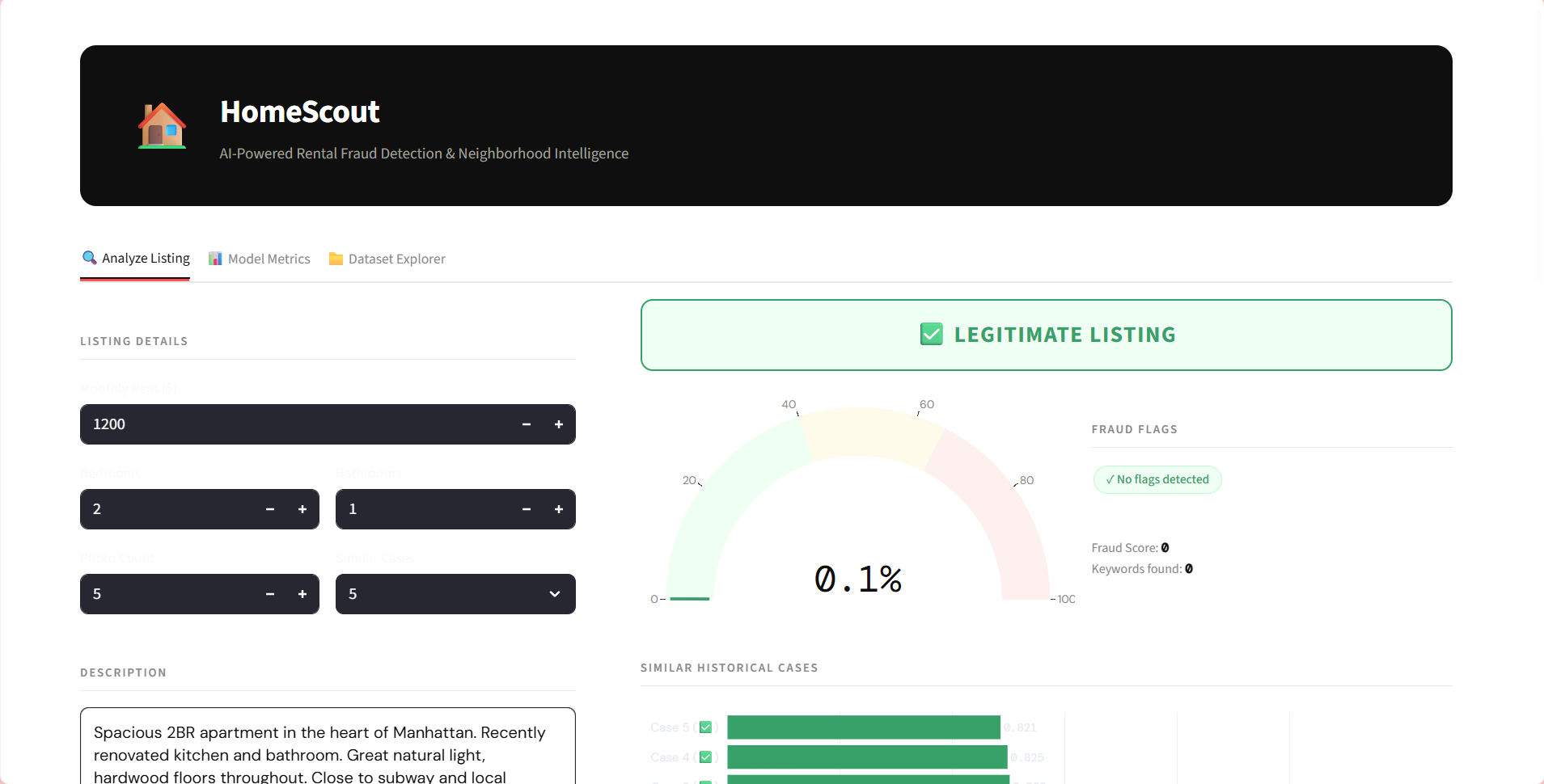 HOMESCOUT : AI INTELLIGENCE screenshot 1